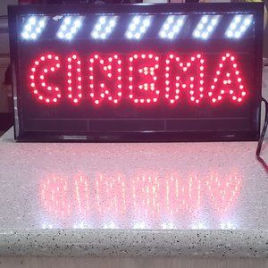 Cinema Room Decor, Light Up Sign Home Cinema Sign, Theater.